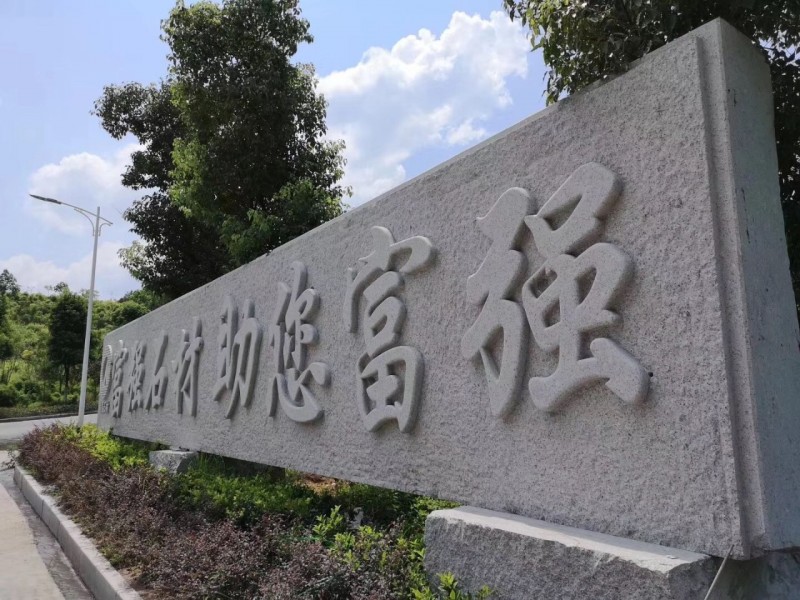 湖北麻城市委常委、統(tǒng)戰(zhàn)部部長戴昌遠一行考察交流富強石材綠色礦山經(jīng)驗